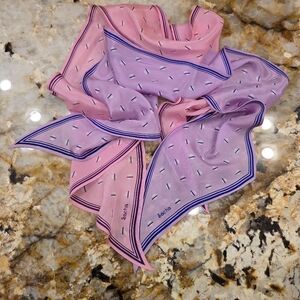 Vintage Sacha For Basha Silk Scarf Pink Purple